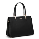 Borsa a mano da donna 100% pelle vegana PU 716-1PT-BLACK Diana&co