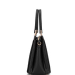 Borsa a mano da donna 100% pelle vegana PU 716-1PT-BLACK Diana&co