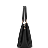 Borsa a mano da donna 100% pelle vegana PU 716-1PT-BLACK Diana&co