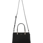 Borsa a mano da donna 100% pelle vegana PU 716-1PT-BLACK Diana&co
