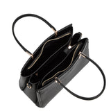 Borsa a mano da donna 100% pelle vegana PU 716-1PT-BLACK Diana&co