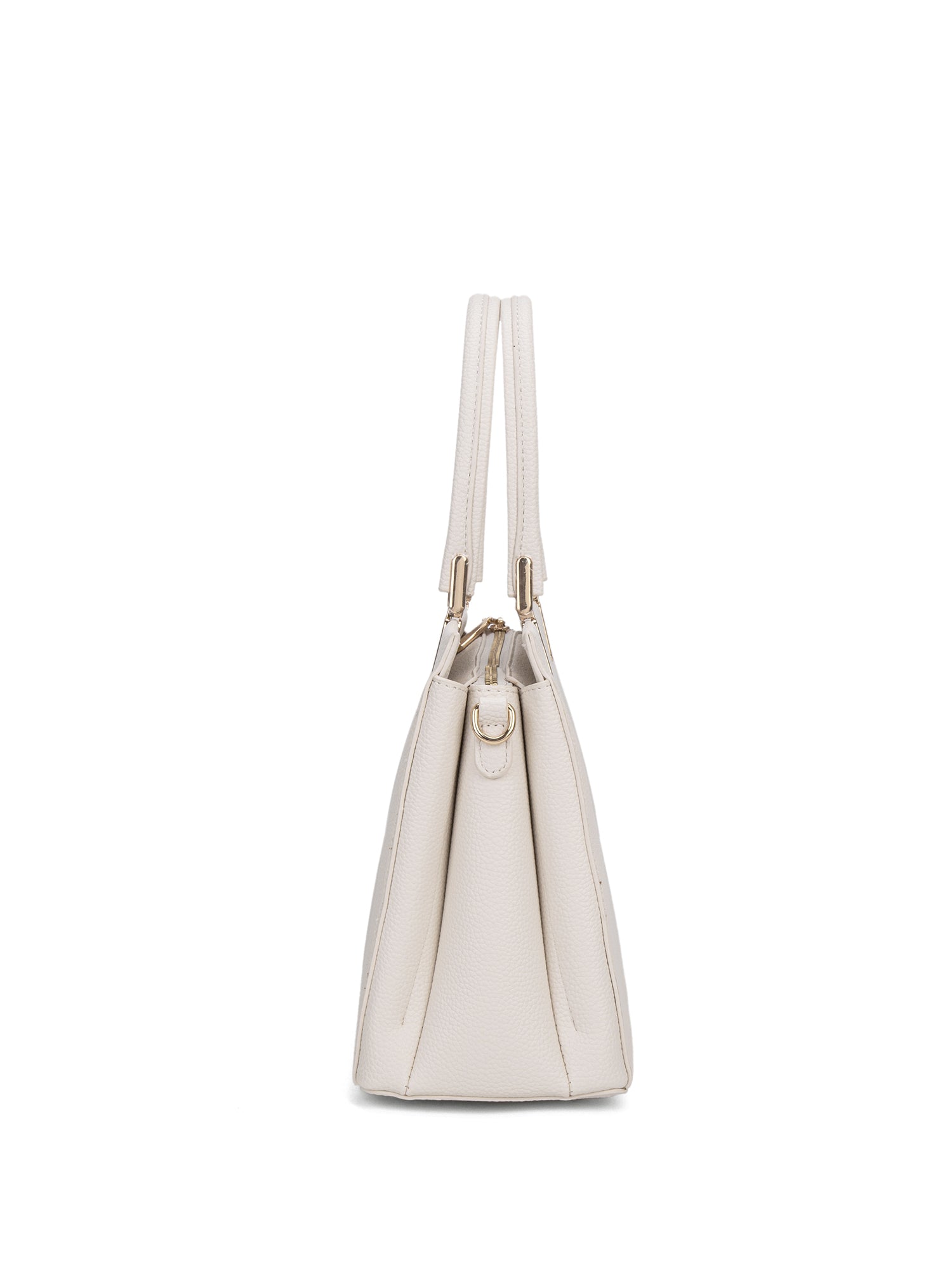 Borsa a mano da donna 100% pelle vegana PU 716-1PT-IVORY Diana&co