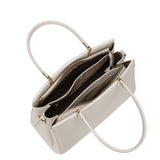Borsa a mano da donna 100% pelle vegana PU 716-1PT-IVORY Diana&co