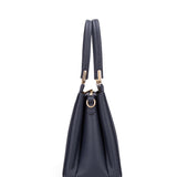 Borsa a mano da donna 100% pelle vegana PU 716-1PT-NAVYBLUE Diana&co