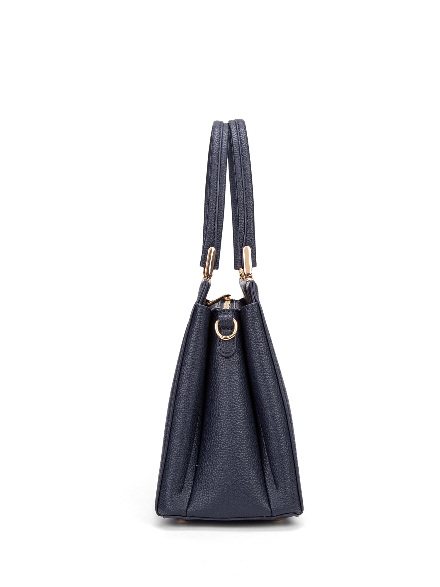 Borsa a mano da donna 100% pelle vegana PU 716-1PT-NAVYBLUE Diana&co
