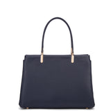 Borsa a mano da donna 100% pelle vegana PU 716-1PT-NAVYBLUE Diana&co