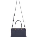 Borsa a mano da donna 100% pelle vegana PU 716-1PT-NAVYBLUE Diana&co