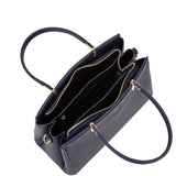 Borsa a mano da donna 100% pelle vegana PU 716-1PT-NAVYBLUE Diana&co
