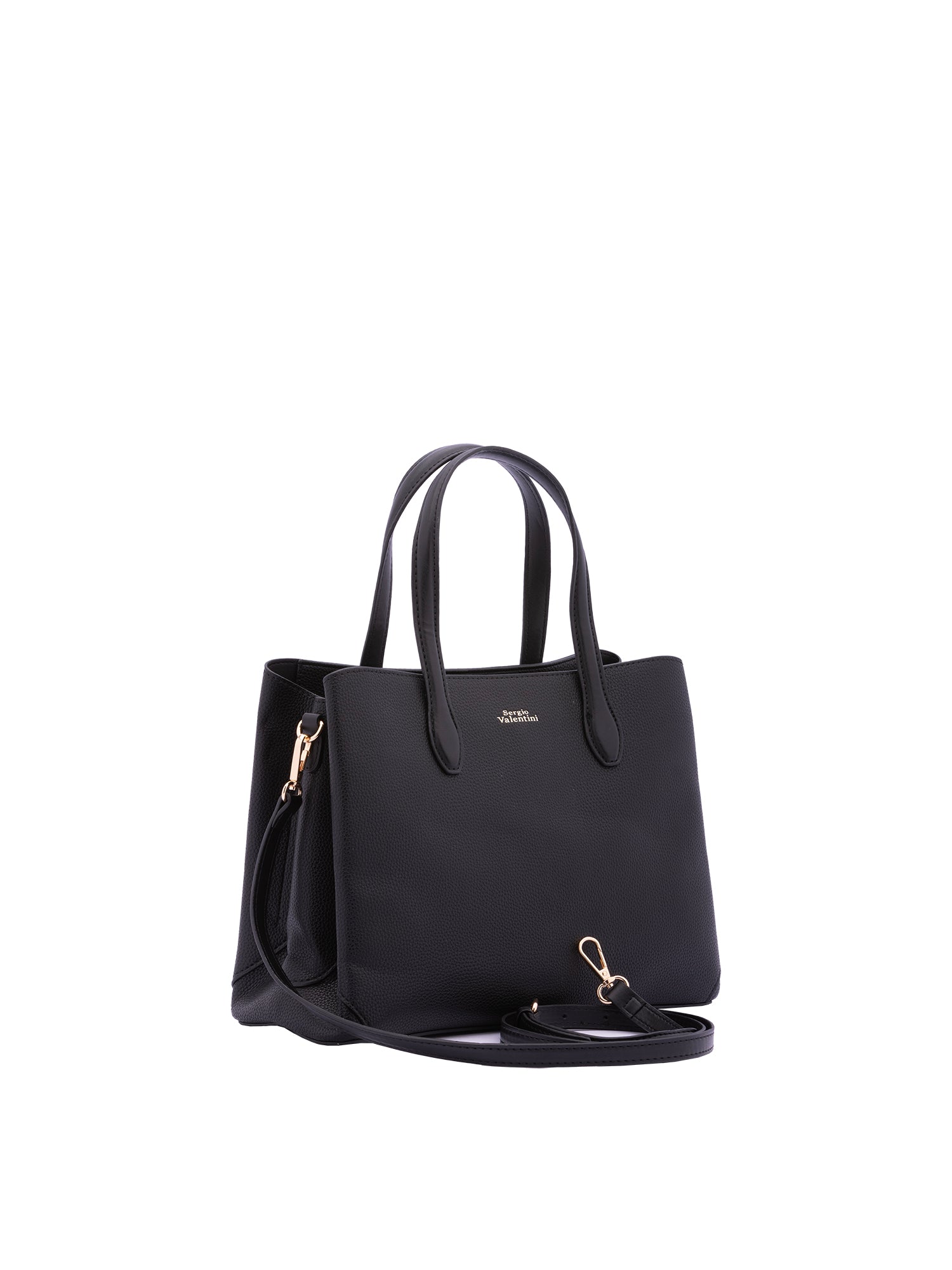 Borsa a mano da donna Ecopelle 7177-BLACK Sergio Valentini