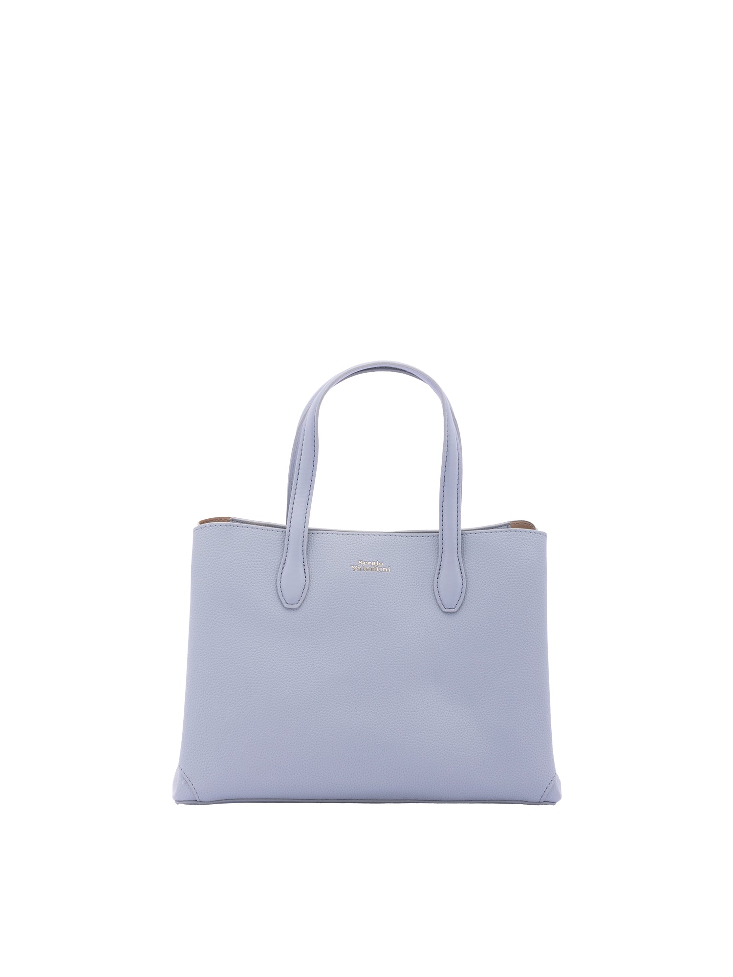 Borsa a mano da donna Ecopelle 7177-LIGHT BLUE Sergio Valentini