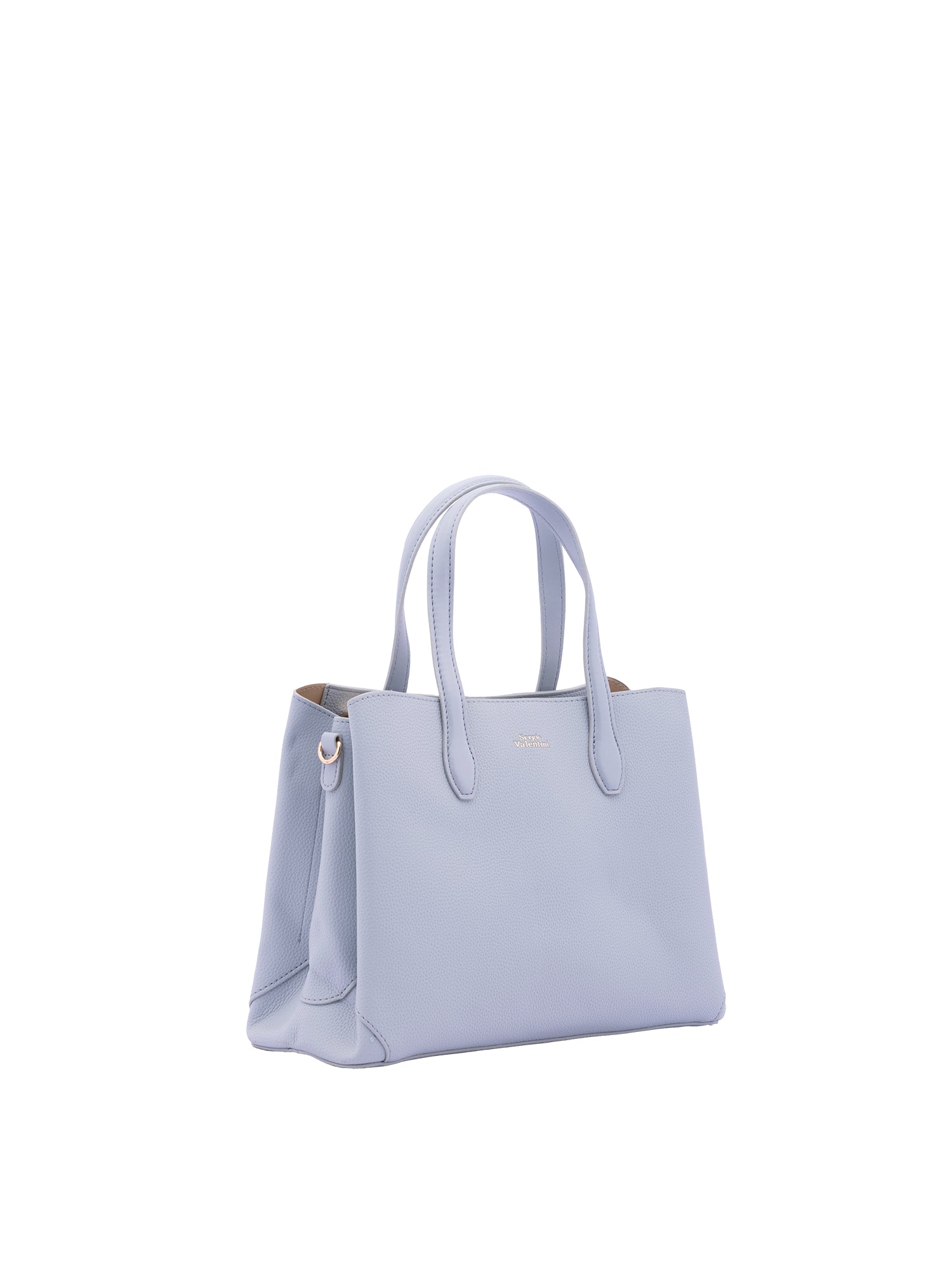 Borsa a mano da donna Ecopelle 7177-LIGHT BLUE Sergio Valentini