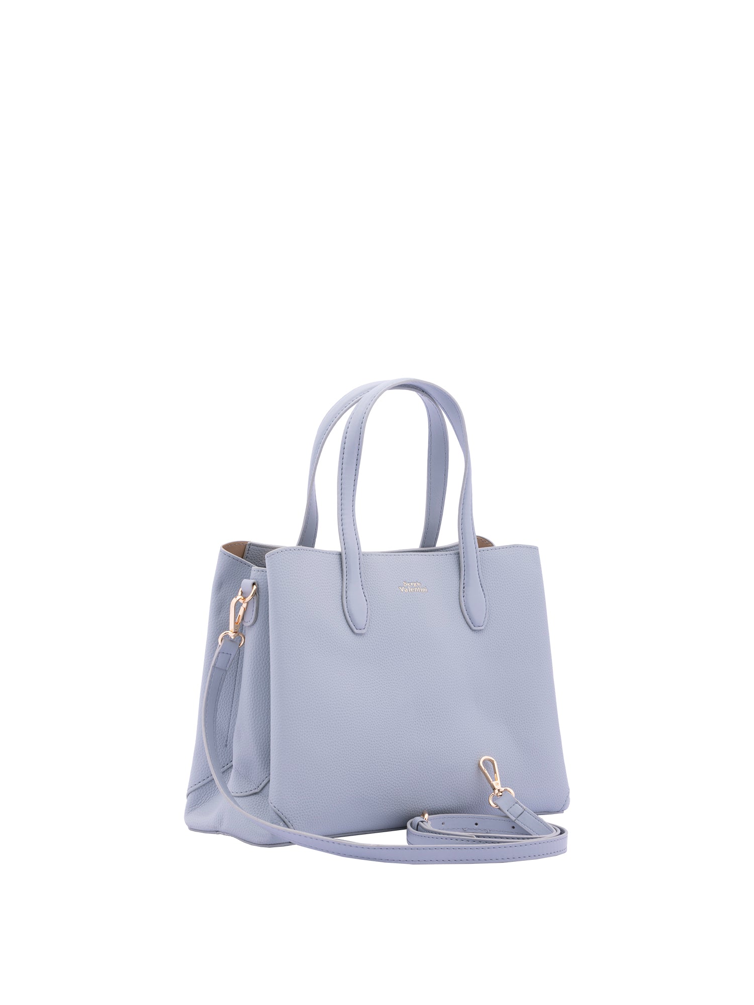 Borsa a mano da donna Ecopelle 7177-LIGHT BLUE Sergio Valentini
