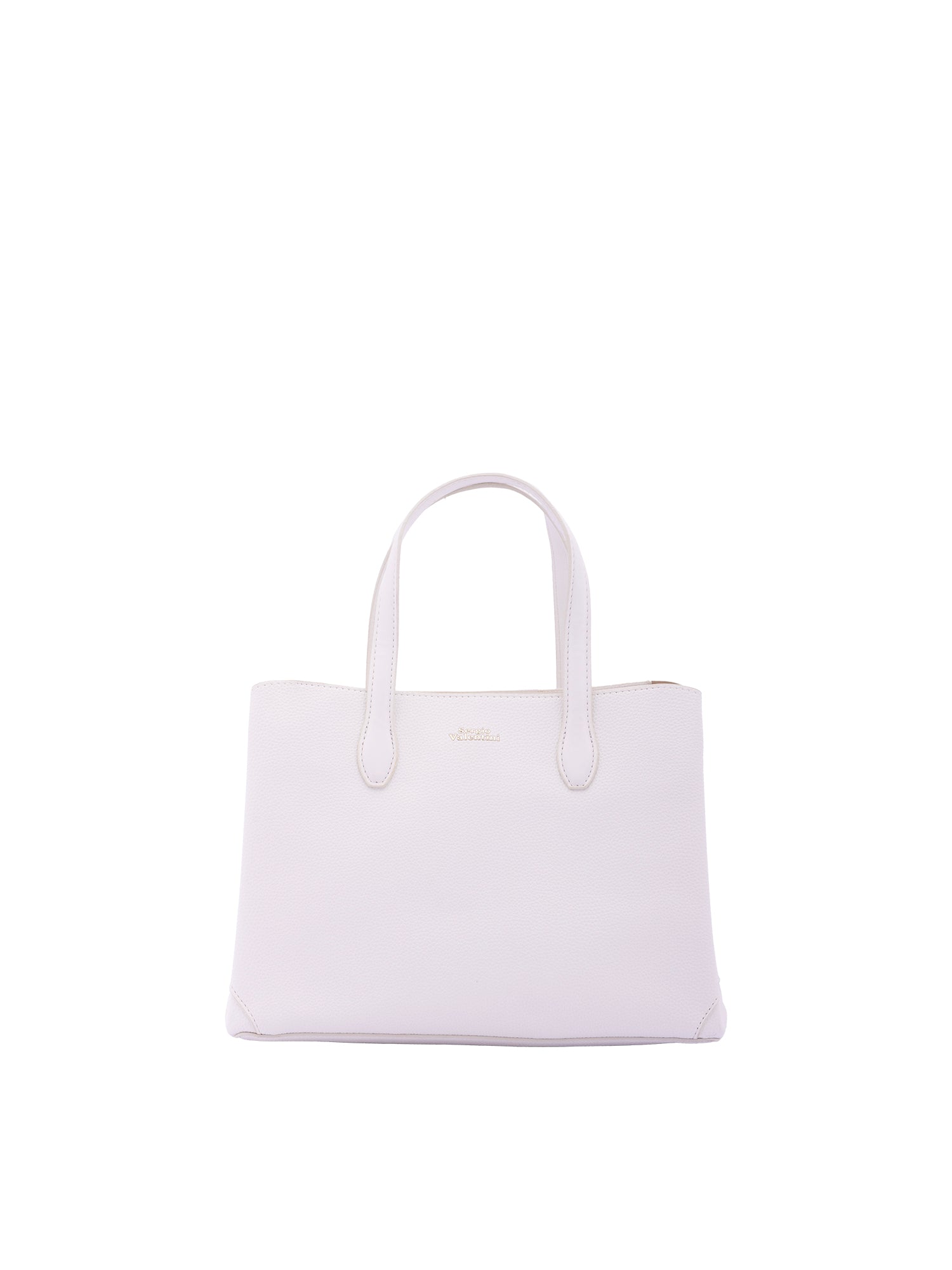 Borsa a mano da donna Ecopelle 7177-WHITE Sergio Valentini