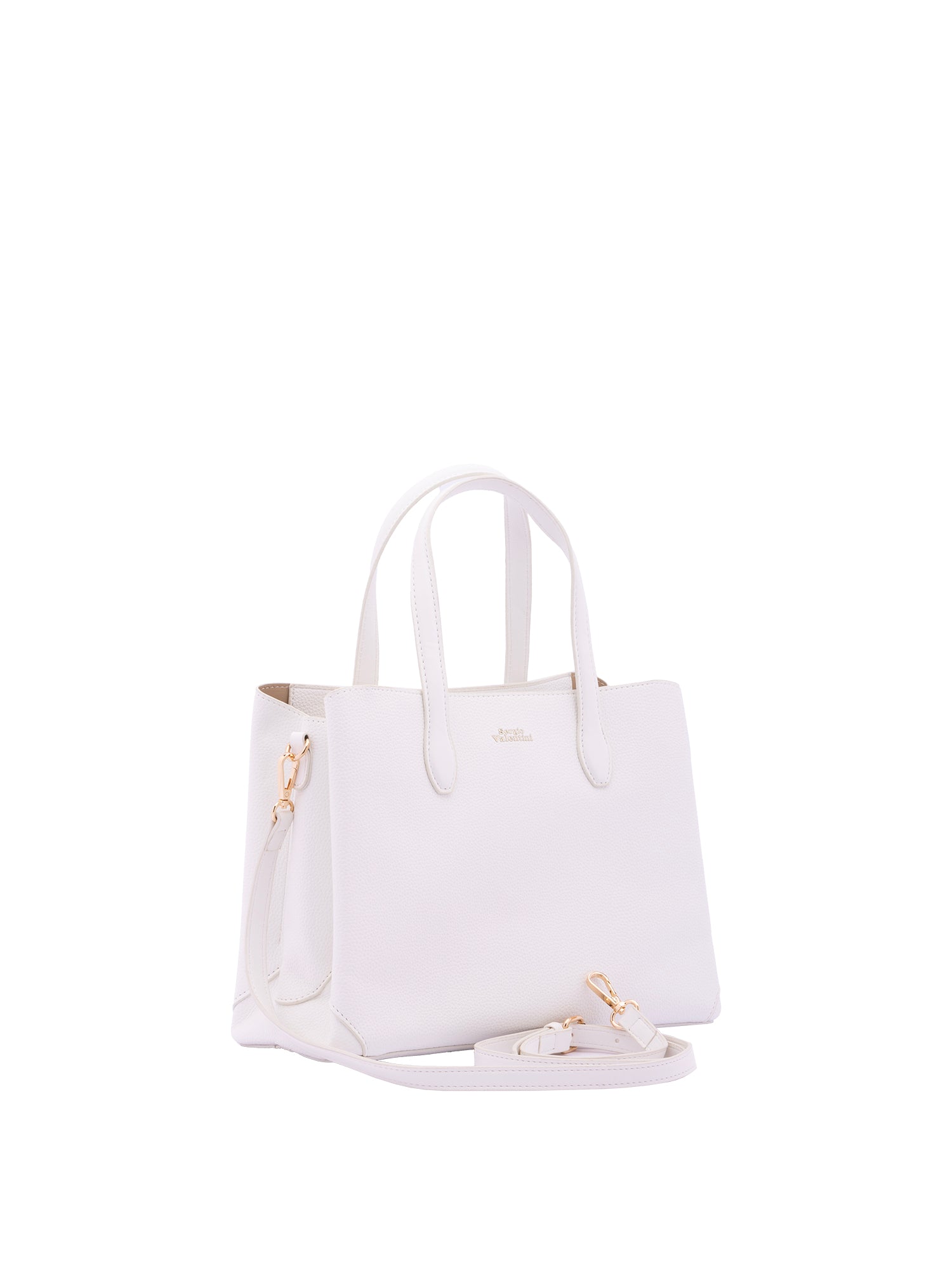 Borsa a mano da donna Ecopelle 7177-WHITE Sergio Valentini