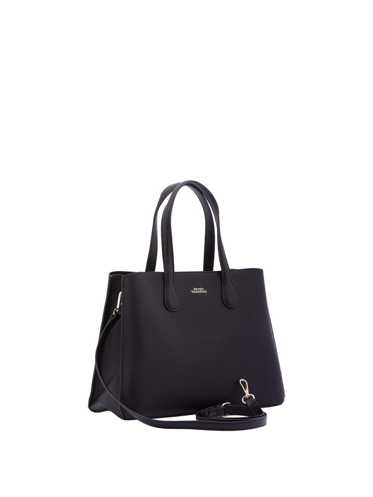 Borsa a mano da donna Ecopelle 7178-BLACK Sergio Valentini