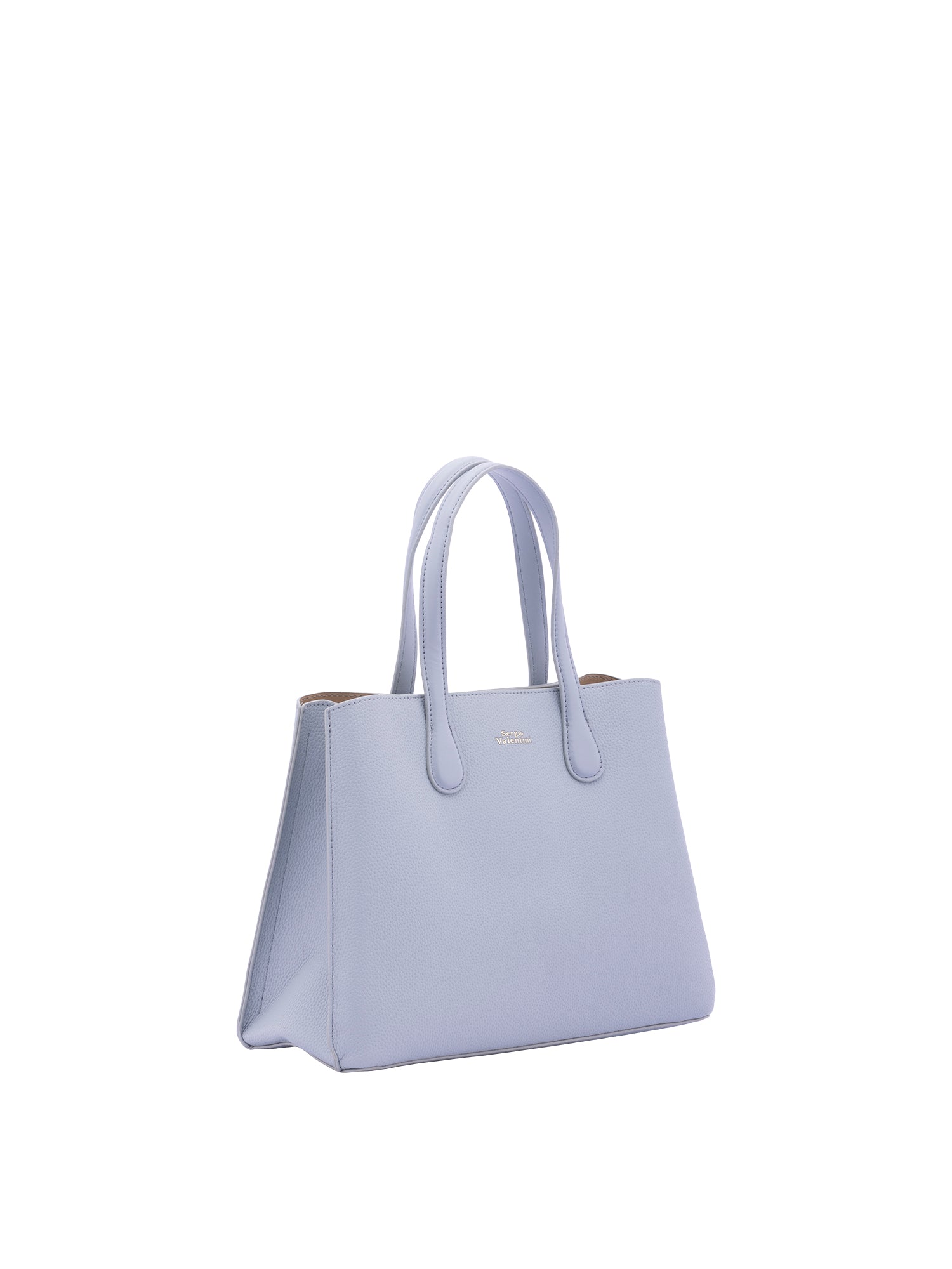 Borsa a mano da donna Ecopelle 7178-LIGHT BLUE Sergio Valentini