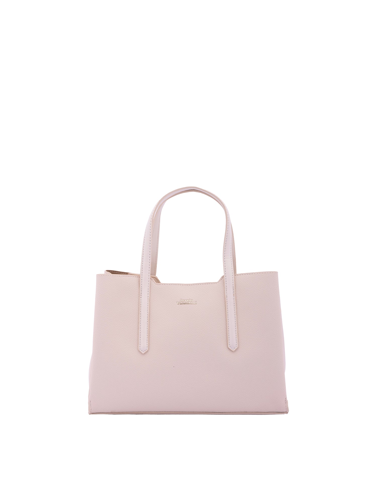 Borsa a mano da donna Ecopelle e zip 7179-BEIGE Sergio Valentini