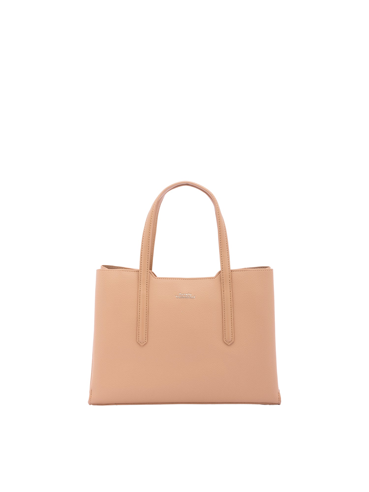 Borsa a mano da donna Ecopelle e zip 7179-CHOCO Sergio Valentini