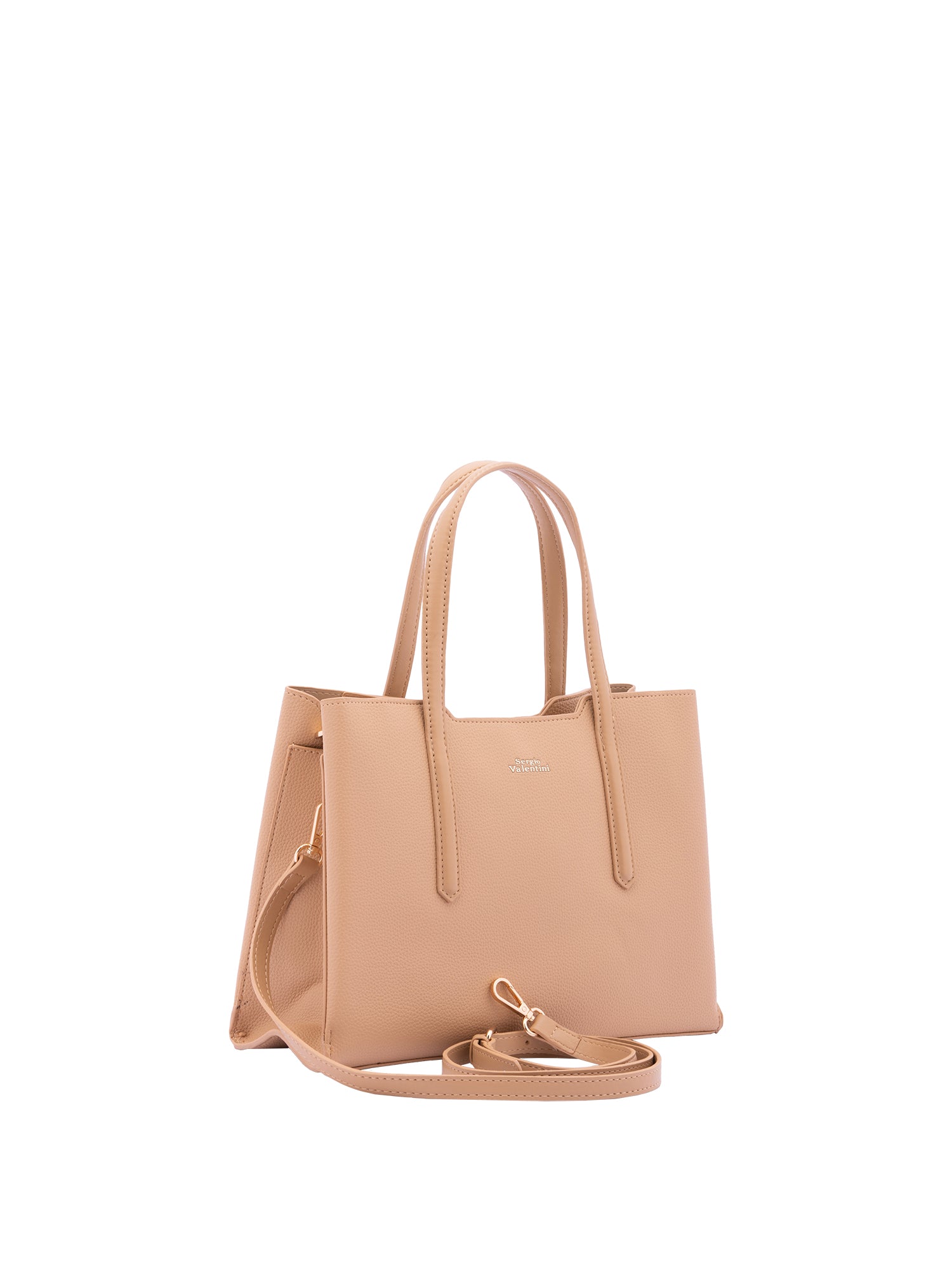 Borsa a mano da donna Ecopelle e zip 7179-CHOCO Sergio Valentini