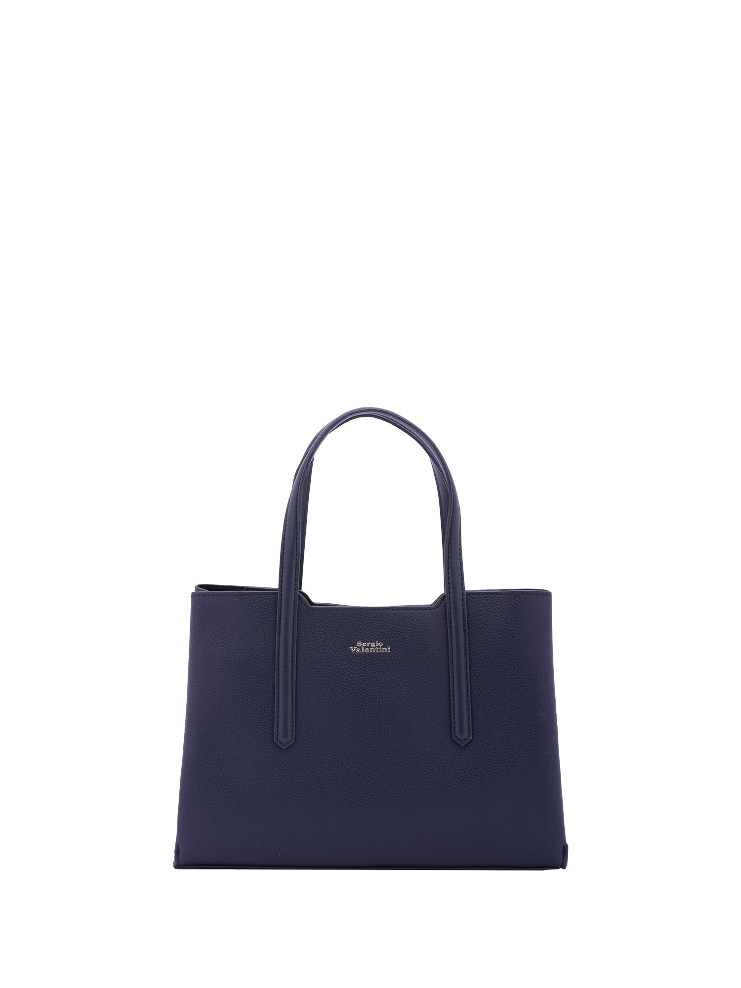 Borsa a mano da donna Ecopelle e zip 7179-DARK BLUE Sergio Valentini