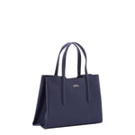 Borsa a mano da donna Ecopelle e zip 7179-DARK BLUE Sergio Valentini