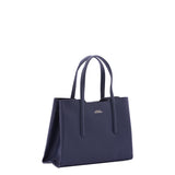 Borsa a mano da donna Ecopelle e zip 7179-DARK BLUE Sergio Valentini