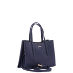 Borsa a mano da donna Ecopelle e zip 7179-DARK BLUE Sergio Valentini