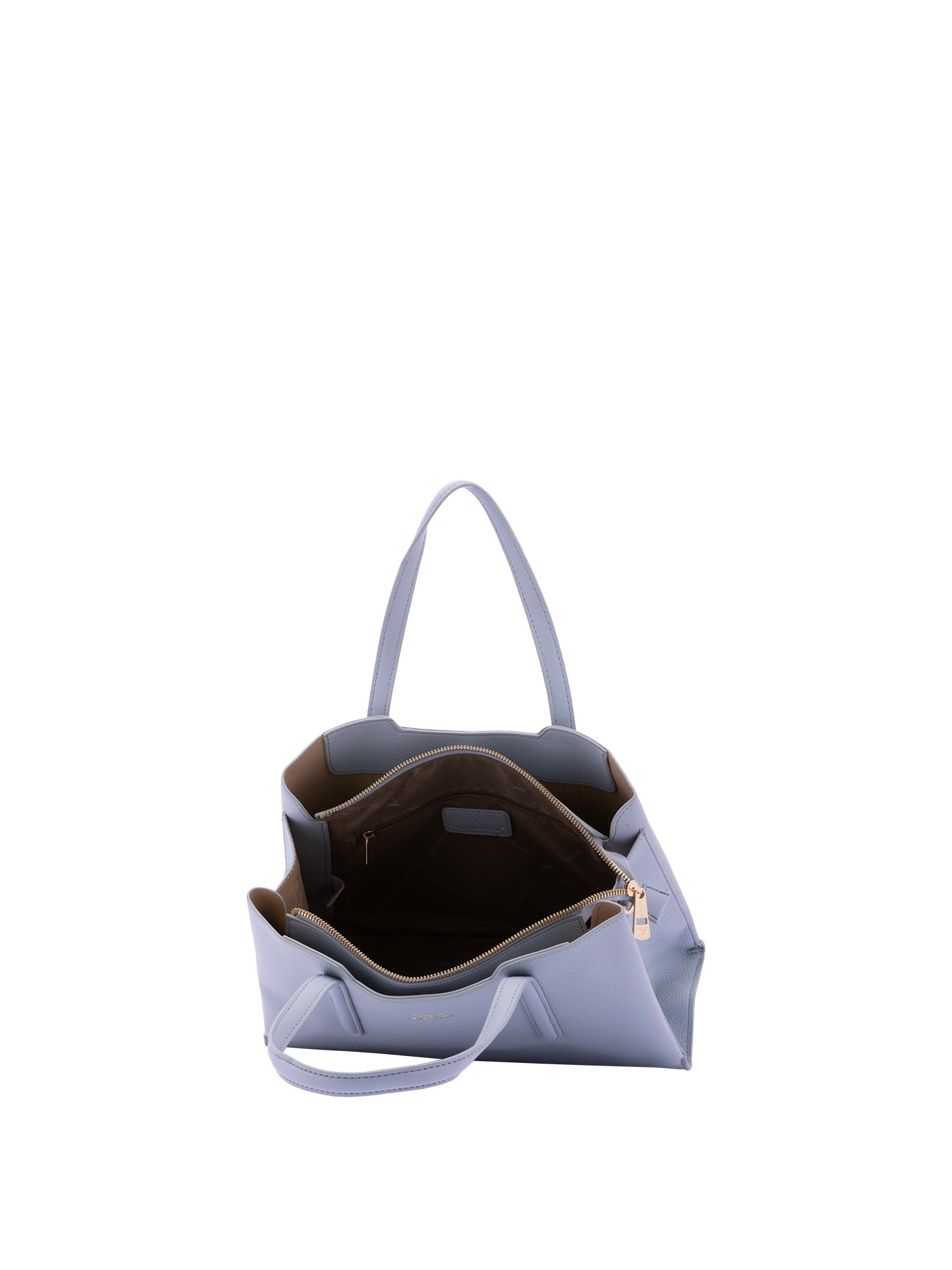 Borsa a mano da donna Ecopelle e zip 7179-LIGHT BLUE Sergio Valentini