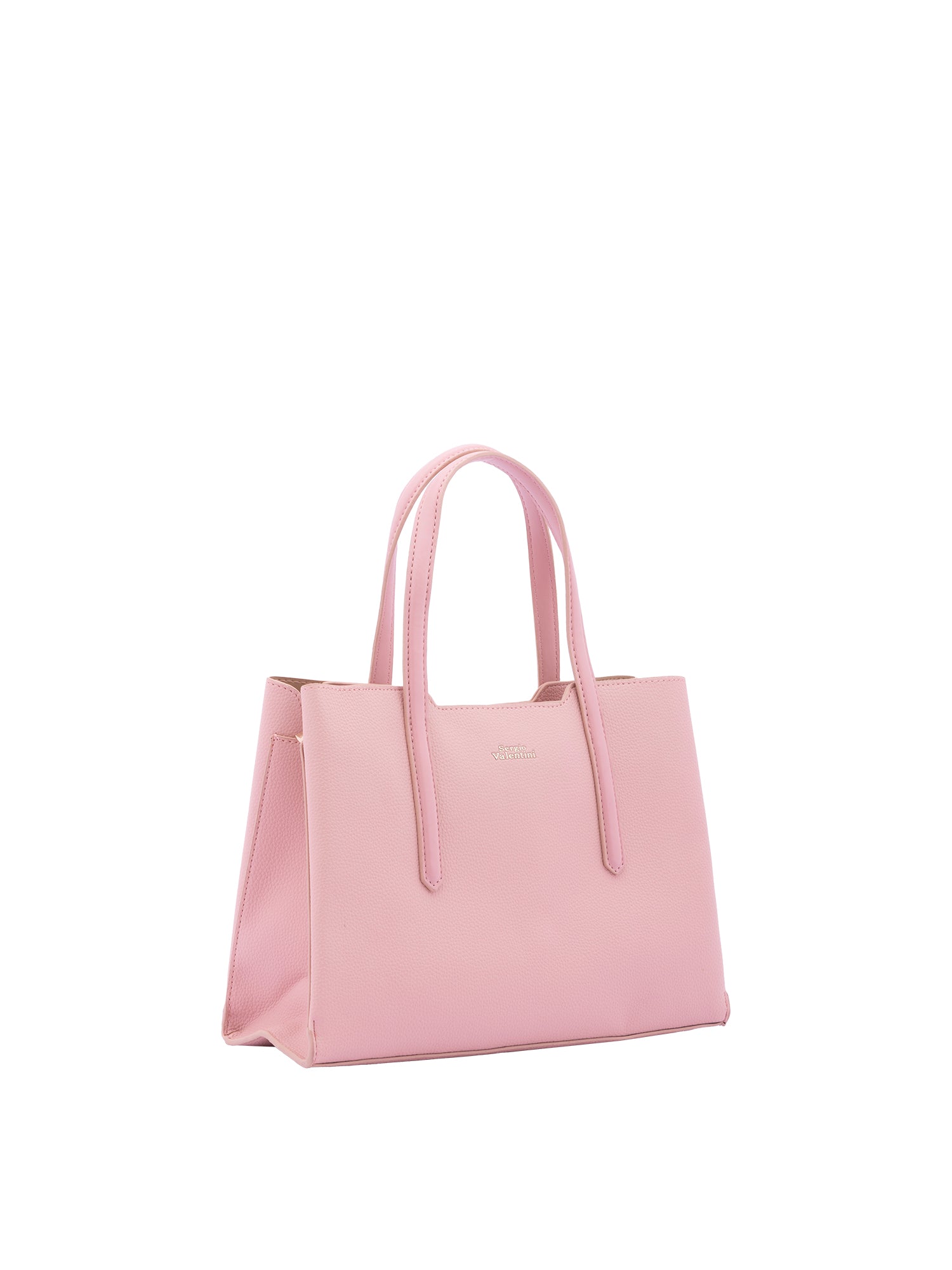 Borsa a mano da donna Ecopelle e zip 7179-PINK Sergio Valentini
