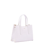 Borsa a mano da donna Ecopelle e zip 7179-WHITE Sergio Valentini