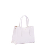 Borsa a mano da donna Ecopelle e zip 7179-WHITE Sergio Valentini