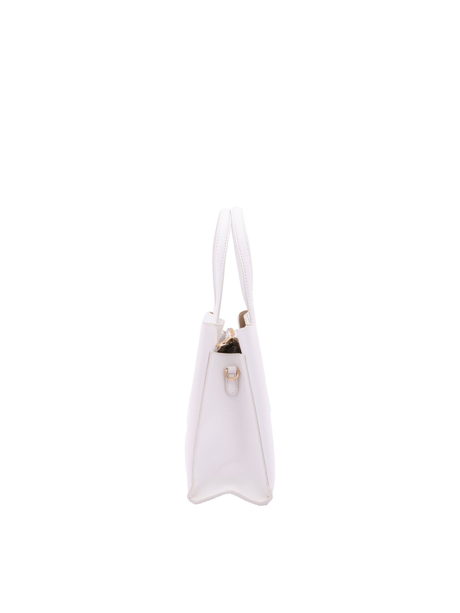 Borsa a mano da donna Ecopelle e zip 7179-WHITE Sergio Valentini