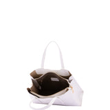 Borsa a mano da donna Ecopelle e zip 7179-WHITE Sergio Valentini