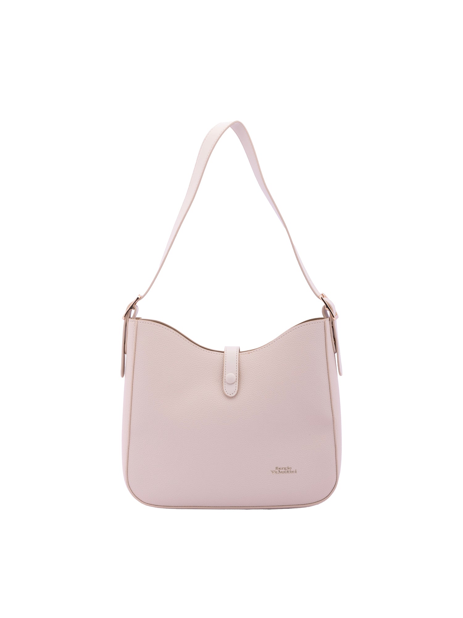 Borsa a tracolla da donna Ecopelle 7180-BEIGE Sergio Valentini