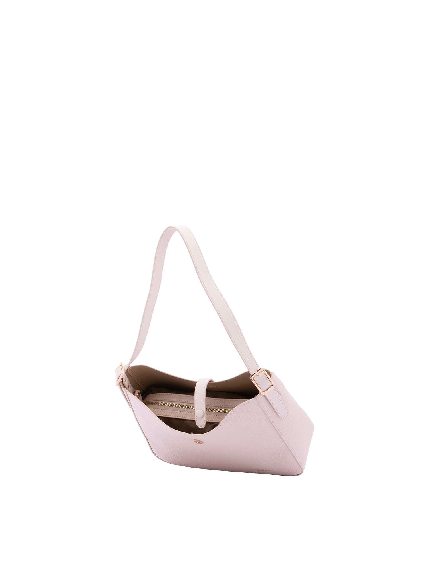 Borsa a tracolla da donna Ecopelle 7180-BEIGE Sergio Valentini