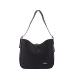 Borsa a tracolla da donna Ecopelle 7180-BLACK Sergio Valentini