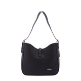 Borsa a tracolla da donna Ecopelle 7180-BLACK Sergio Valentini