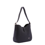 Borsa a tracolla da donna Ecopelle 7180-BLACK Sergio Valentini