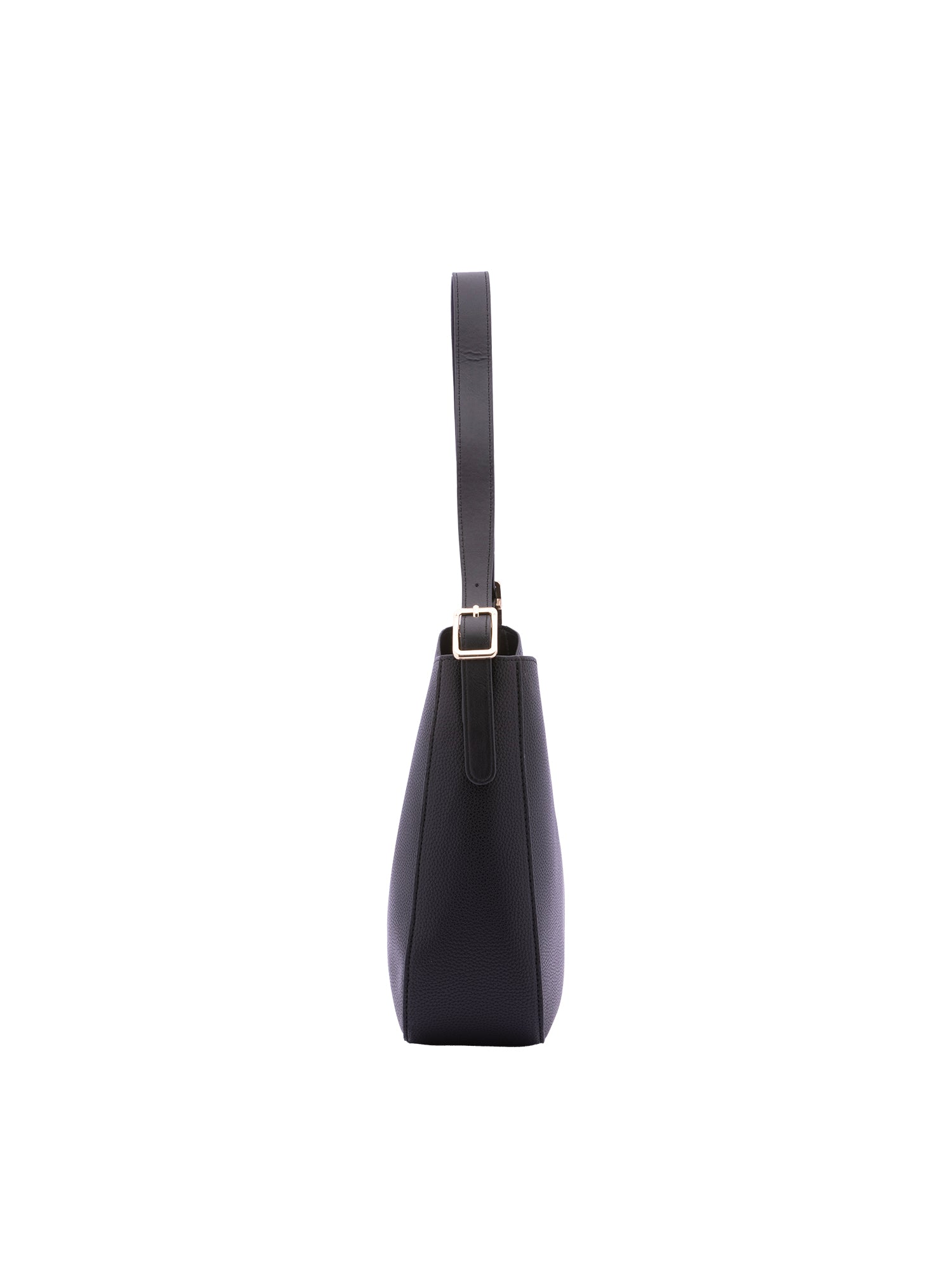 Borsa a tracolla da donna Ecopelle 7180-BLACK Sergio Valentini