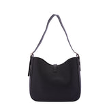 Borsa a tracolla da donna Ecopelle 7180-BLACK Sergio Valentini