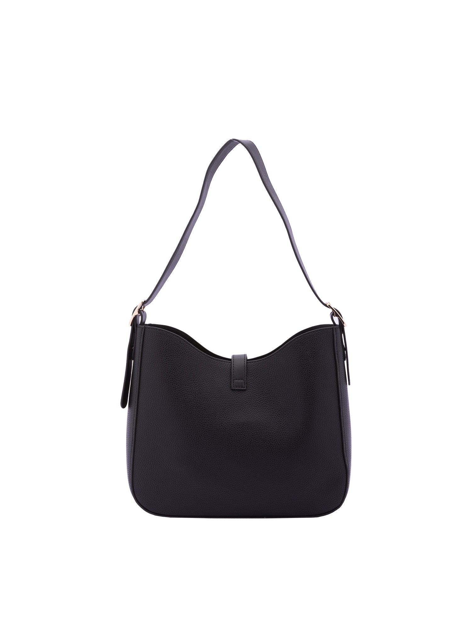 Borsa a tracolla da donna Ecopelle 7180-BLACK Sergio Valentini