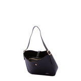 Borsa a tracolla da donna Ecopelle 7180-BLACK Sergio Valentini