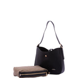 Borsa a tracolla da donna Ecopelle 7180-BLACK Sergio Valentini
