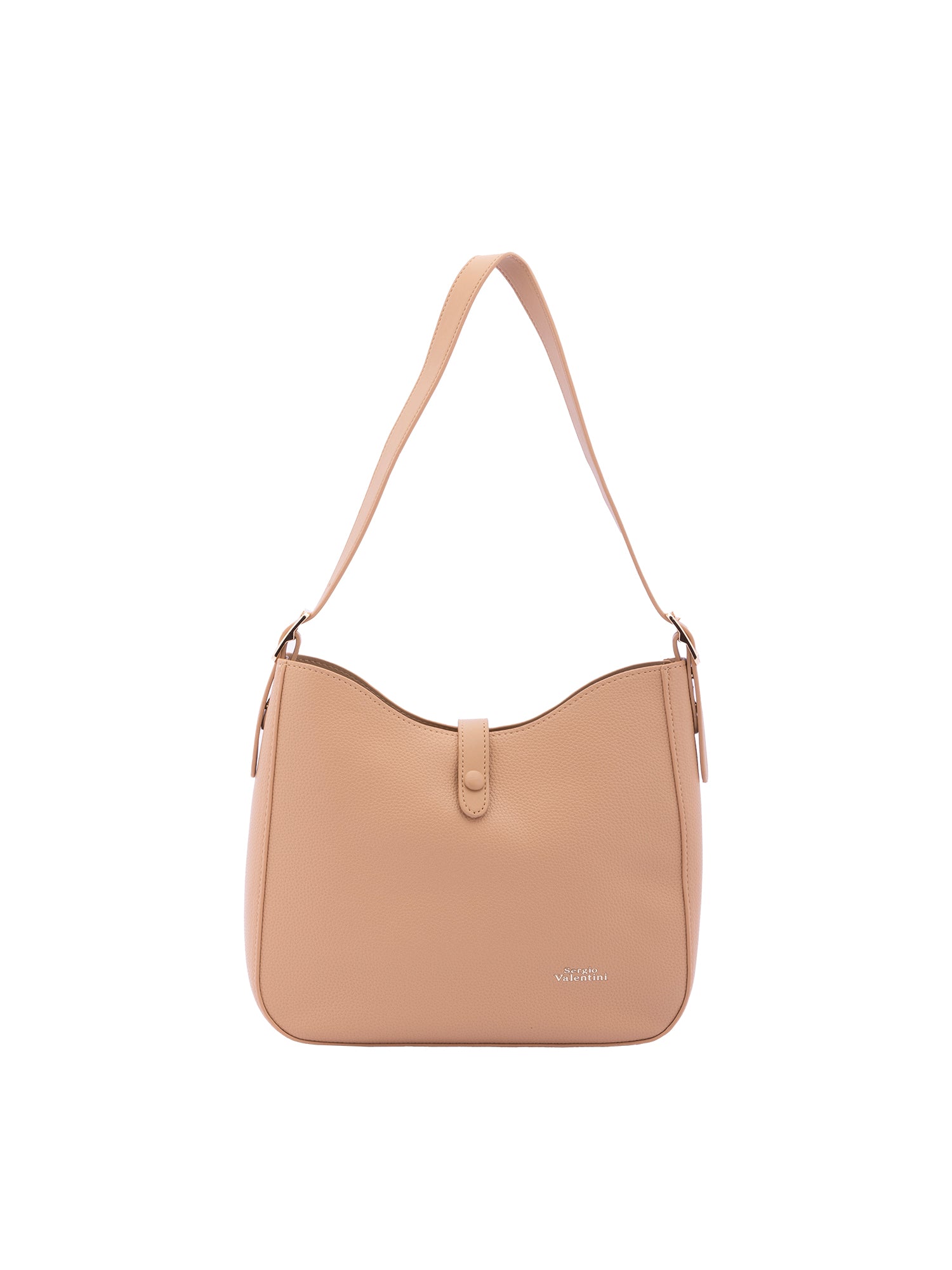 Borsa a tracolla da donna Ecopelle 7180-CHOCO Sergio Valentini