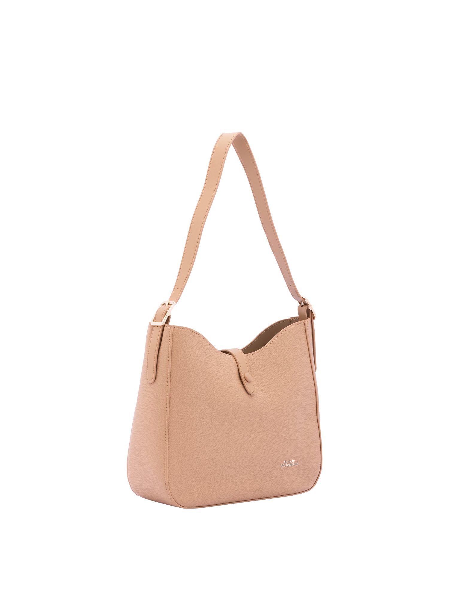 Borsa a tracolla da donna Ecopelle 7180-CHOCO Sergio Valentini