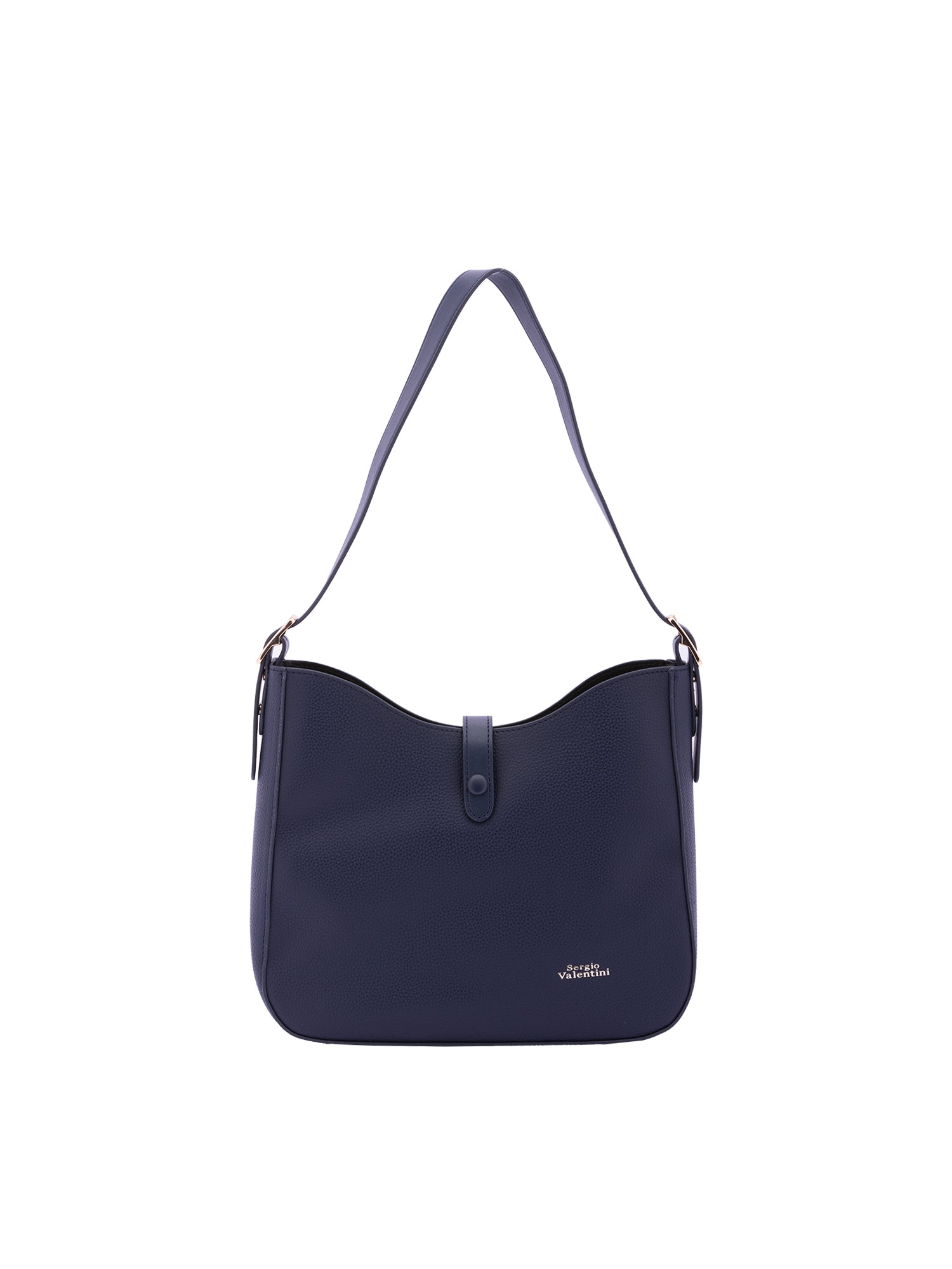 Borsa a tracolla da donna Ecopelle 7180-DARK BLUE Sergio Valentini