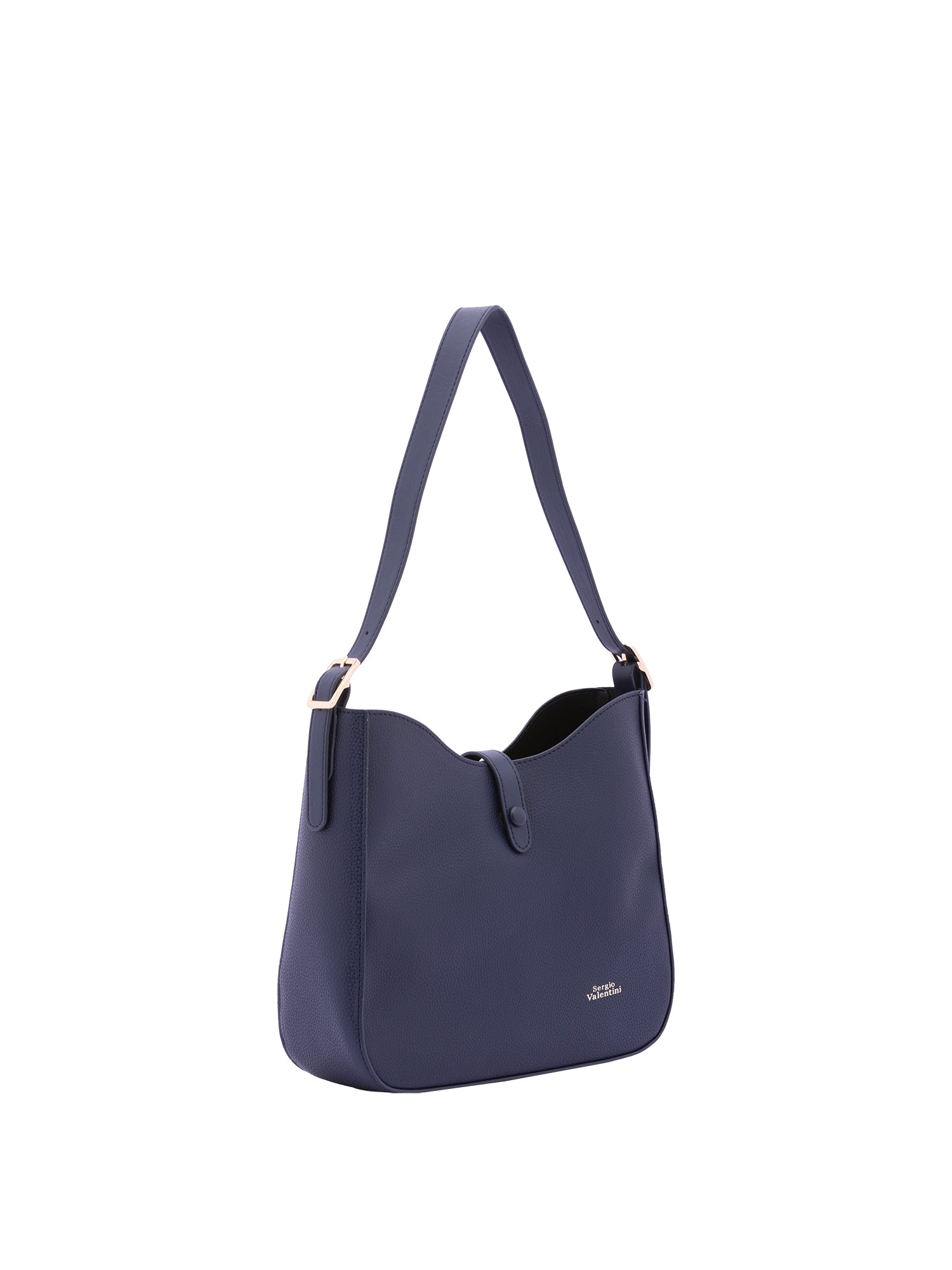 Borsa a tracolla da donna Ecopelle 7180-DARK BLUE Sergio Valentini