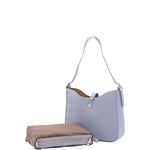 Borsa a tracolla da donna Ecopelle 7180-LIGHT BLUE Sergio Valentini