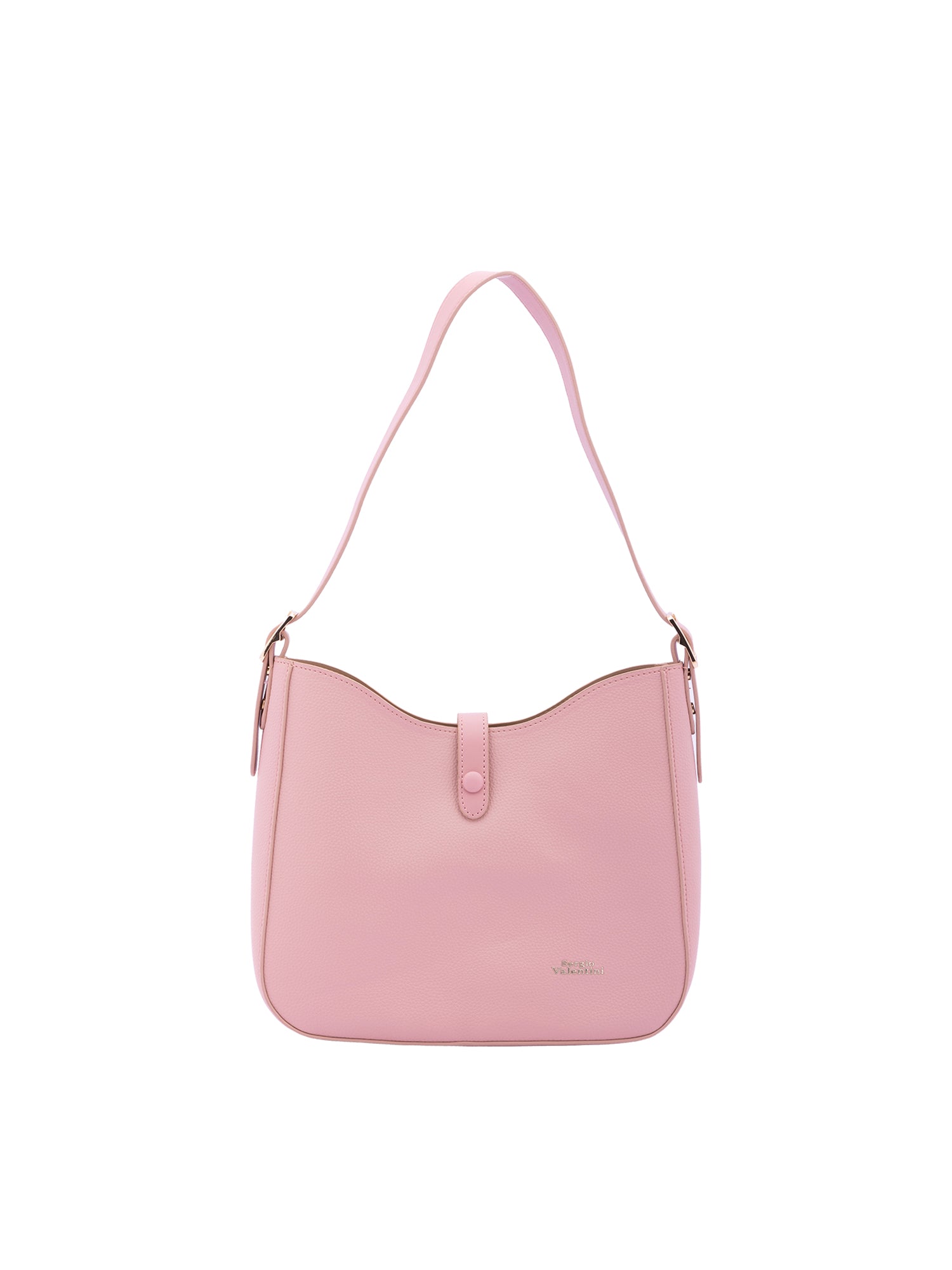 Borsa a tracolla da donna Ecopelle 7180-PINK Sergio Valentini