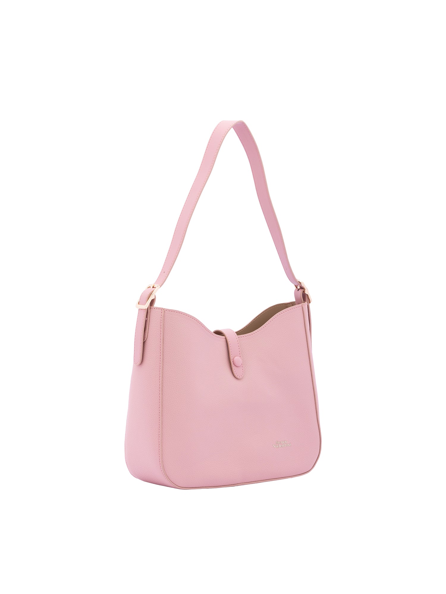 Borsa a tracolla da donna Ecopelle 7180-PINK Sergio Valentini